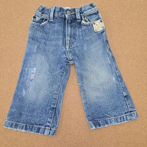 Infant Boy Bottoms 12-18Monthes  2 Jeans & 2 Shorts (C13,14,19) - Picture 8 of 12
